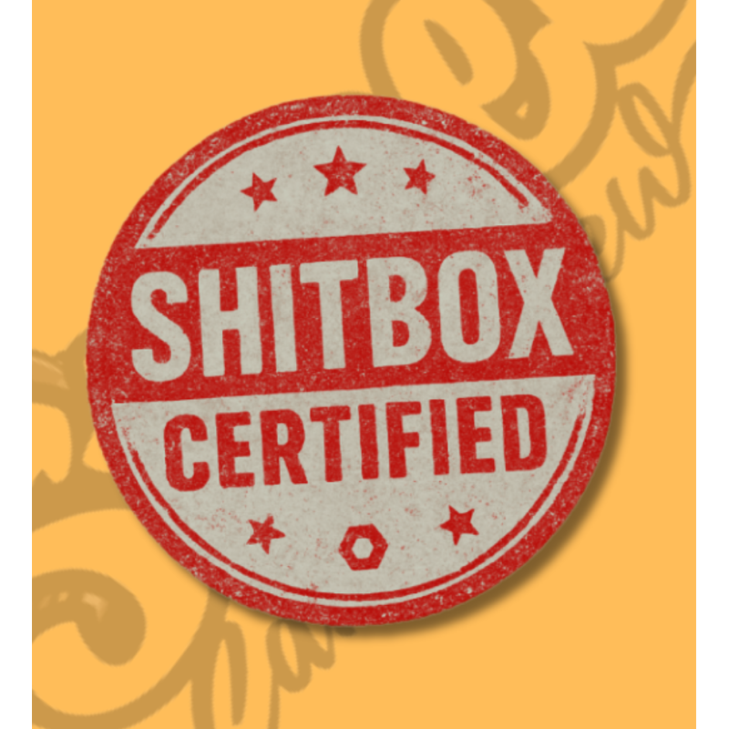 Sticker "ShitBox Certified"