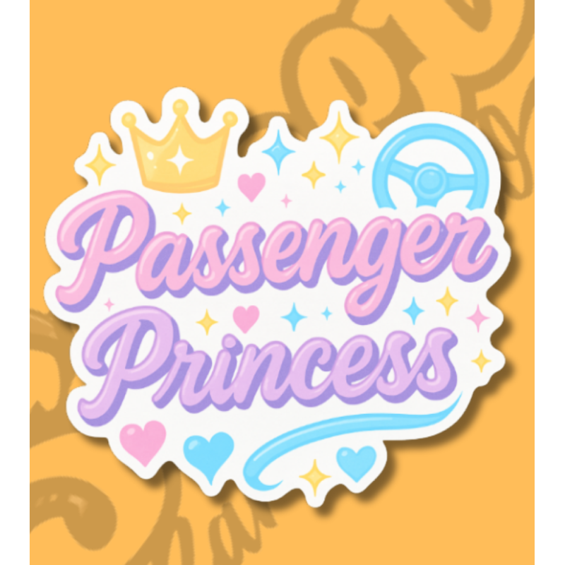 Sticker "Passenger Princess"