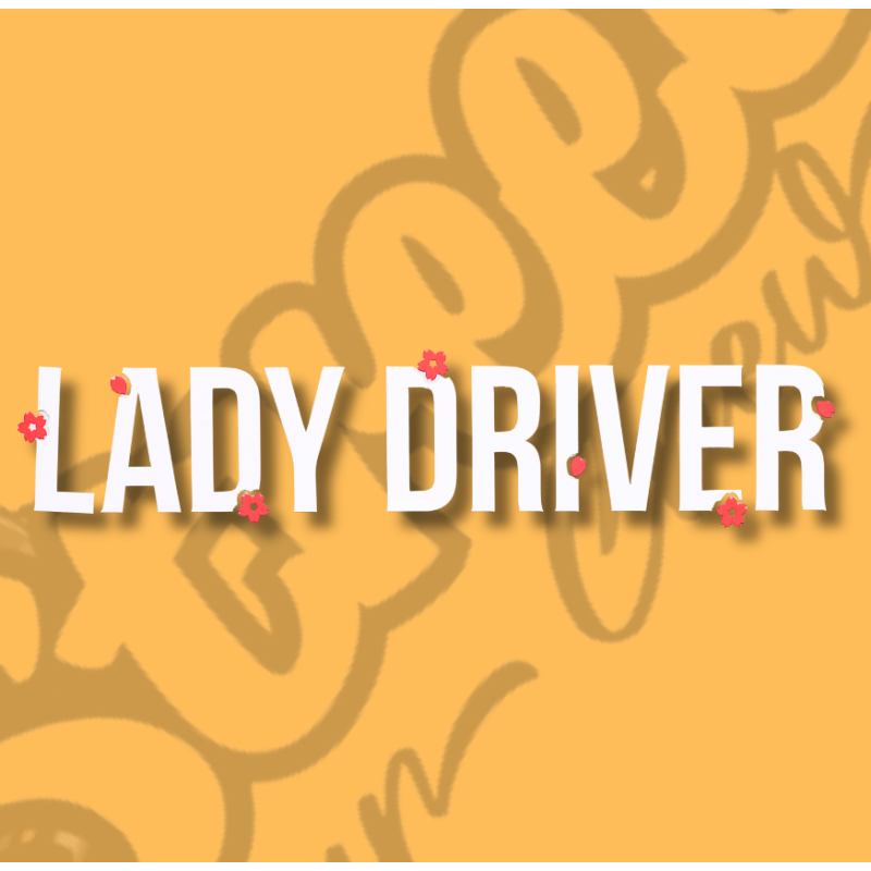 Sticker Lady Driver