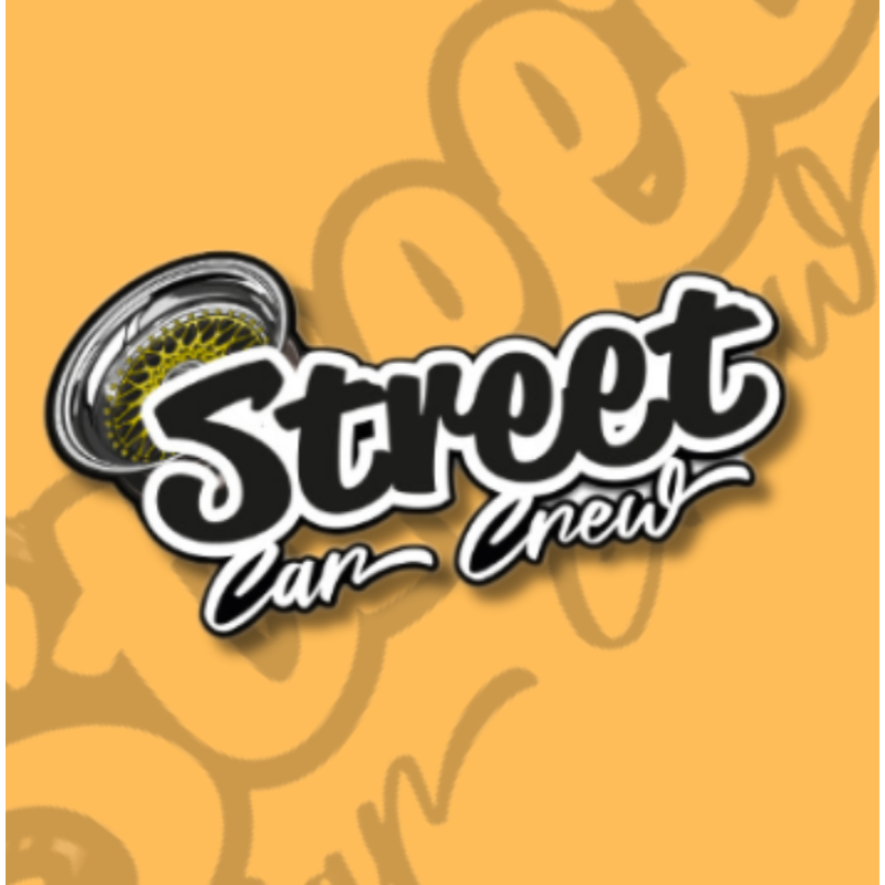 Logo Street Car Crew - Jante - Noir