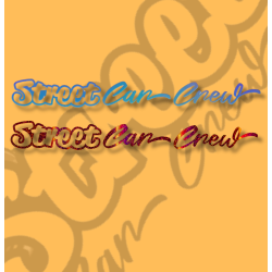 Sticker Street Car Crew Ligne