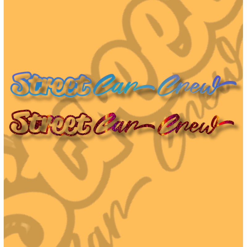 Sticker Street Car Crew Ligne