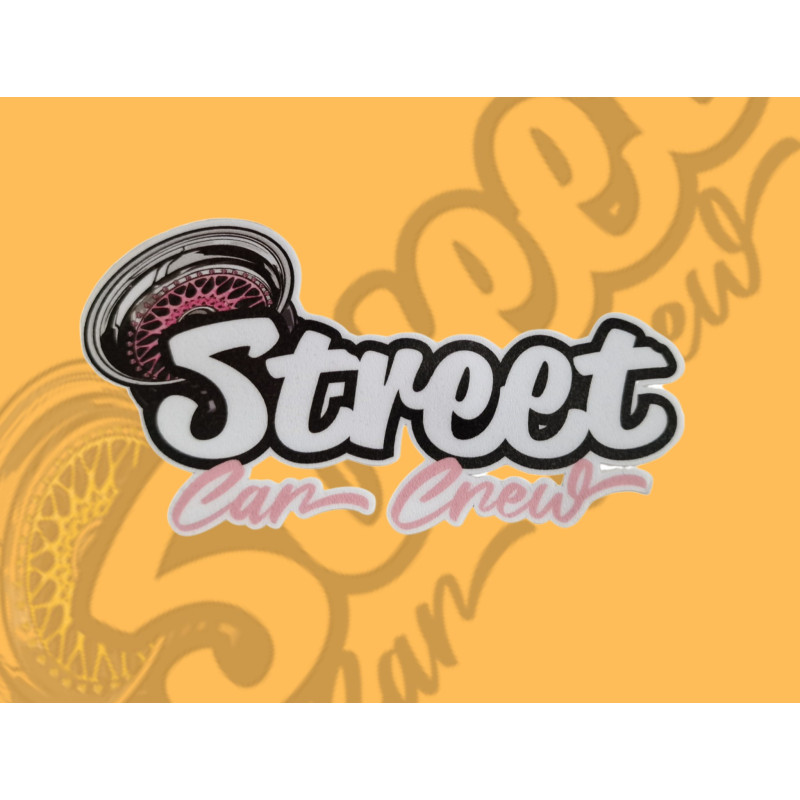 LOGO STREET CAR CREW ROSE ET NOIR